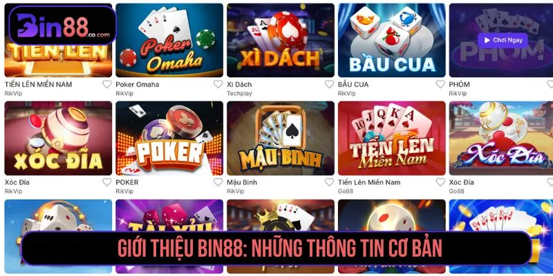 Giới Thiệu BIN88 - Thông Tin Nhà Cái, Sản Phẩm & Chính Sách Giới thiệu BIN88 với các thông tin cơ bản